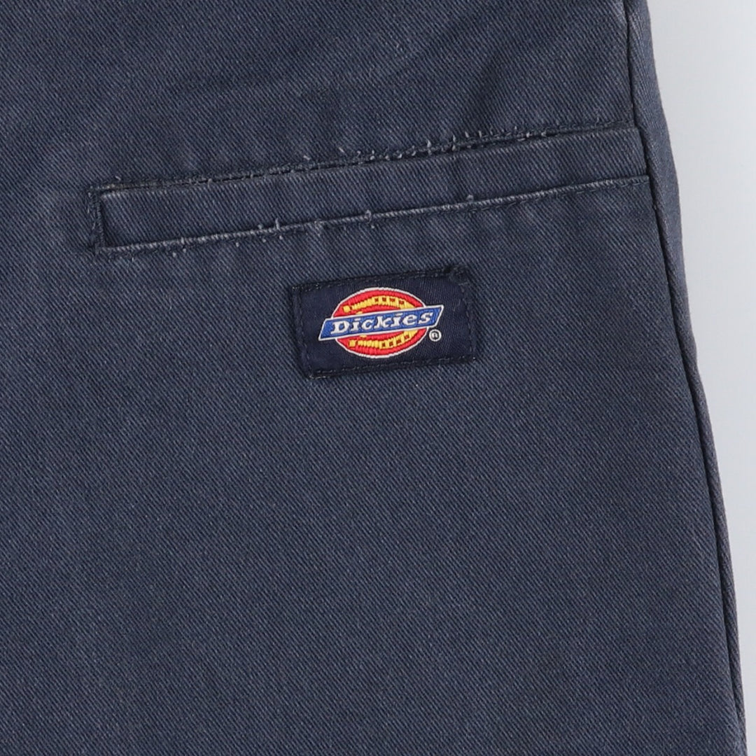 Dickies Work Shorts, Half Pants, Men's, W35 equivalent polyester navy blue type Vintage Second Hand