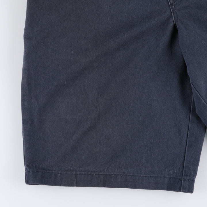 Dickies Work Shorts, Half Pants, Men's, W35 equivalent polyester navy blue type Vintage Second Hand