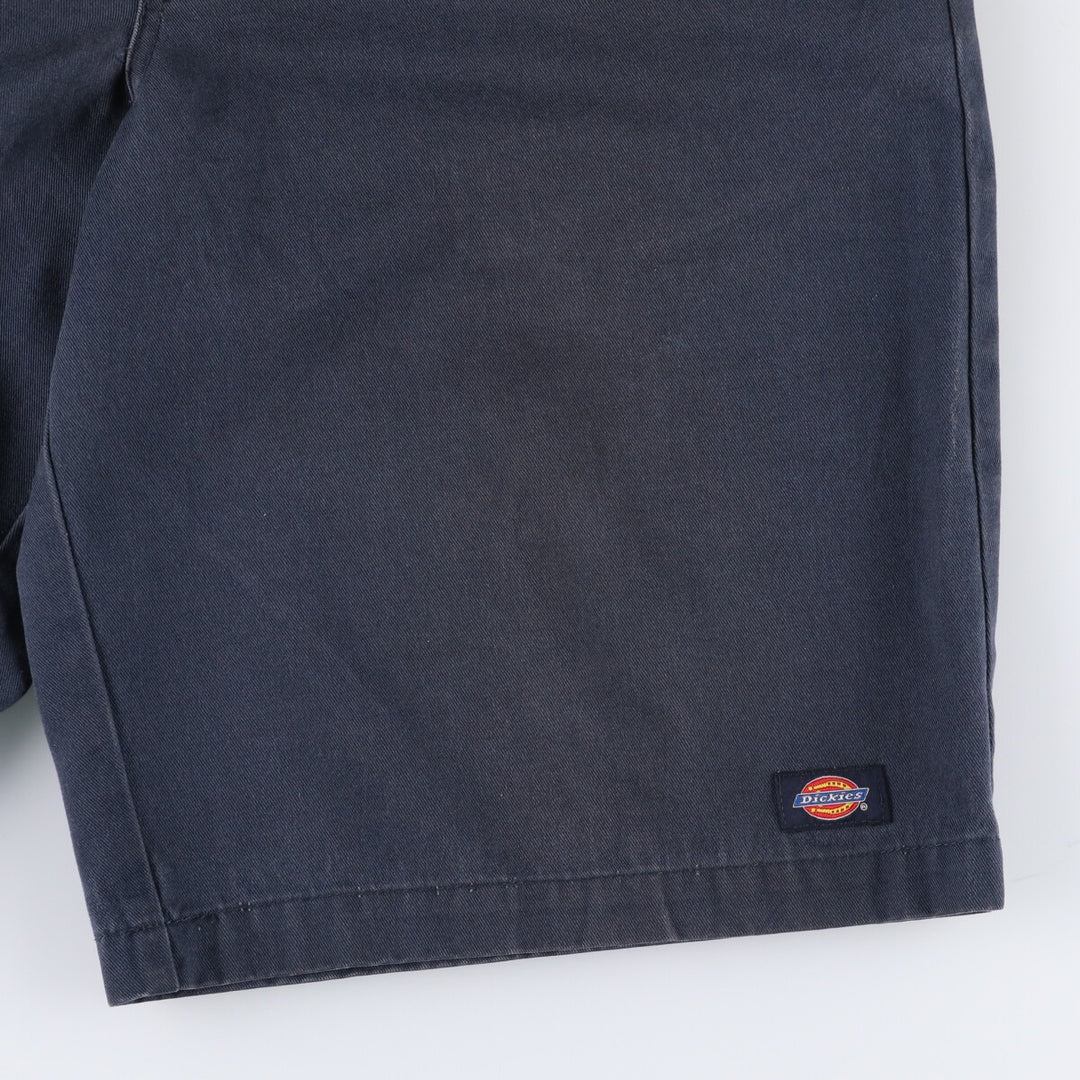 Dickies Work Shorts, Half Pants, Men's, W35 equivalent polyester navy blue type Vintage Second Hand