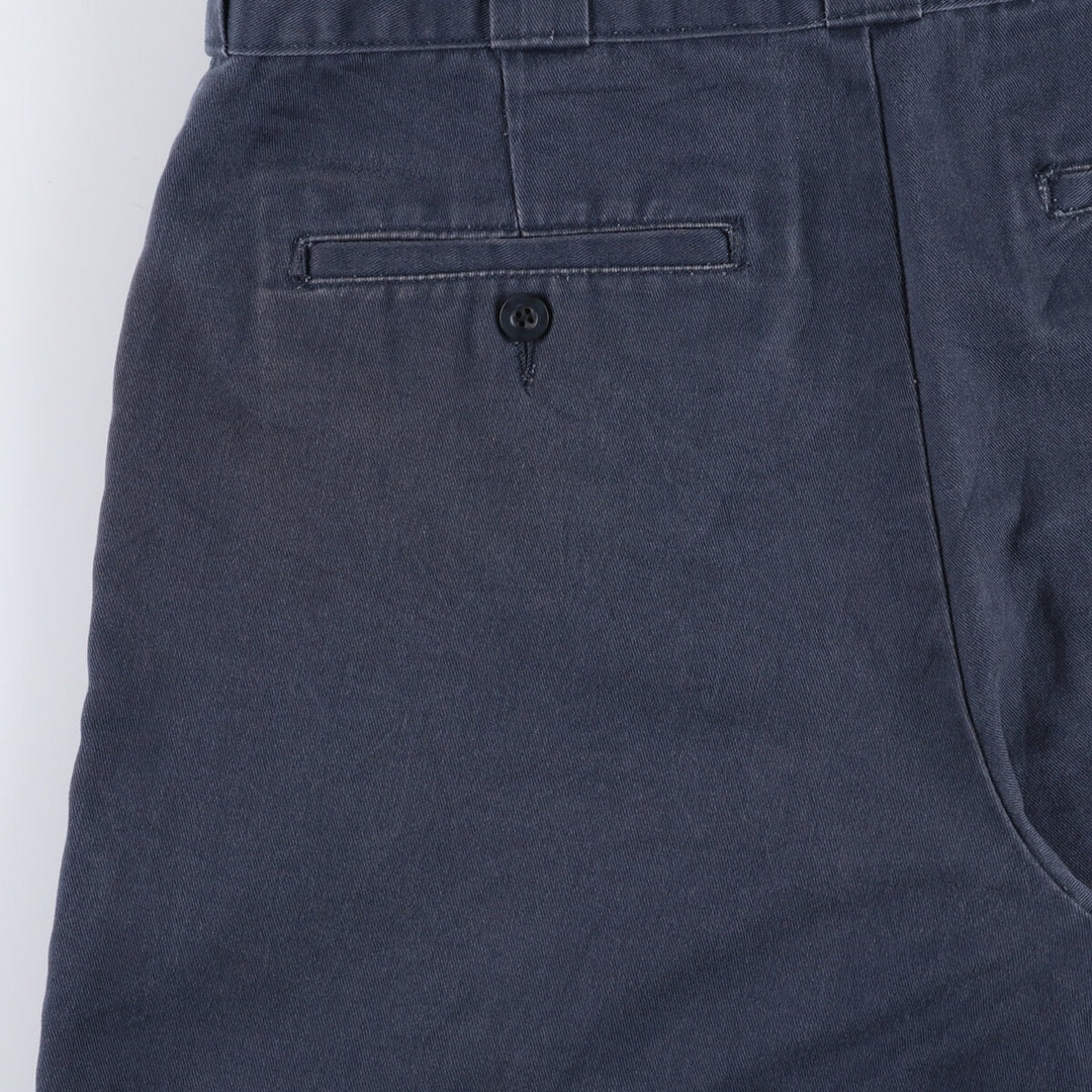Dickies Work Shorts, Half Pants, Men's, W35 equivalent polyester navy blue type Vintage Second Hand