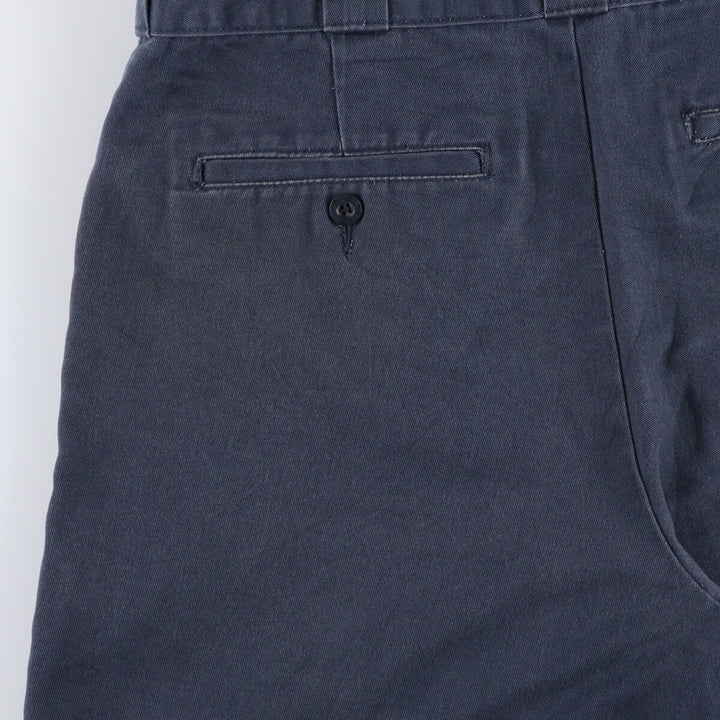 Dickies Work Shorts, Half Pants, Men's, W35 equivalent polyester navy blue type Vintage Second Hand