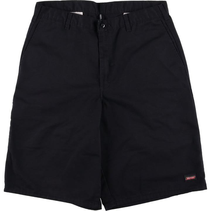 Dickies Work Shorts, Half Pants, Men's, W35 equivalent polyester black type Vintage Second Hand