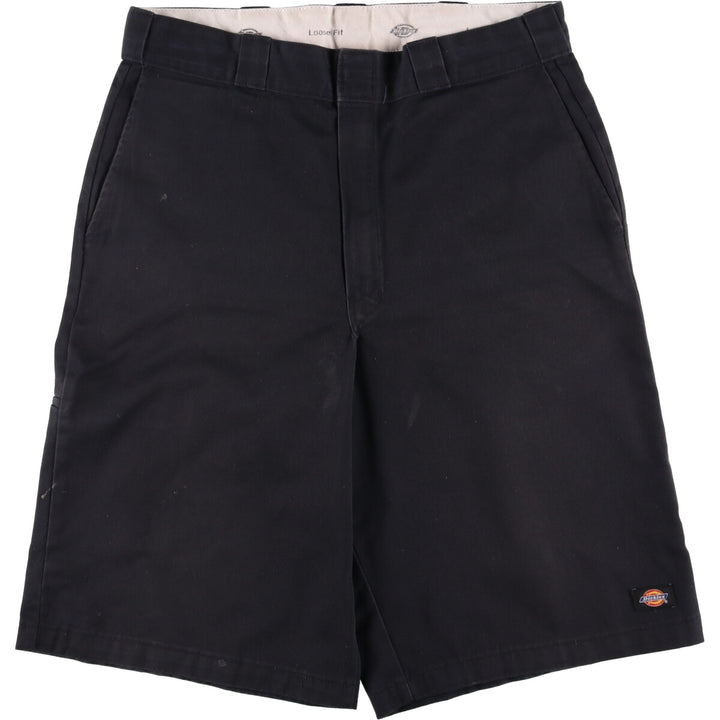 Dickies Loose Fit Work Shorts, Half Pants, Men's, W34 equivalent unclear navy blue type Vintage Second Hand