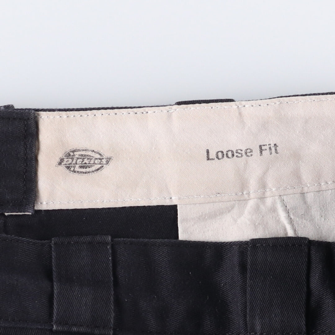Dickies Loose Fit Work Shorts, Half Pants, Men's, W34 equivalent unclear navy blue type Vintage Second Hand