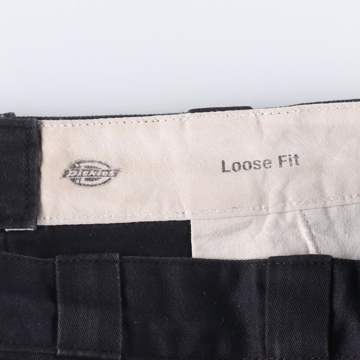 Dickies Loose Fit Work Shorts, Half Pants, Men's, W34 equivalent unclear navy blue type Vintage Second Hand