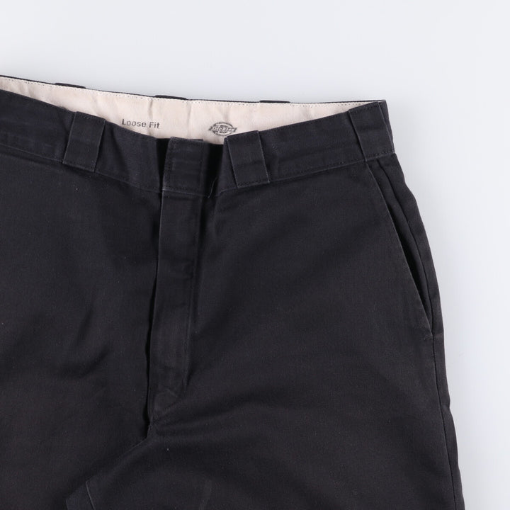 Dickies Loose Fit Work Shorts, Half Pants, Men's, W34 equivalent unclear navy blue type Vintage Second Hand