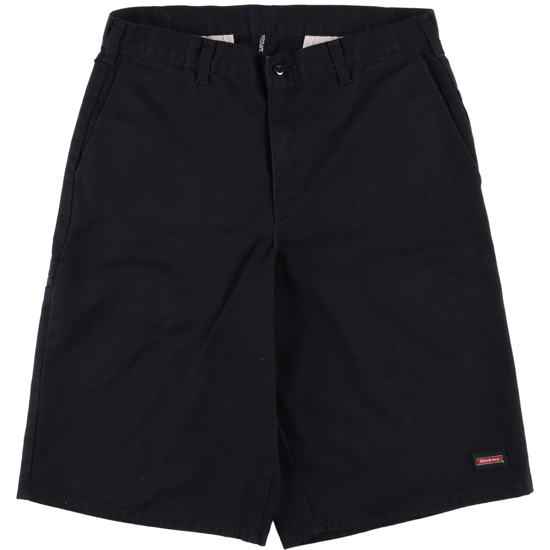 Dickies Work Shorts, Half Pants, Men's, W32 equivalent polyester black type Vintage Second Hand