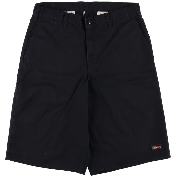 Dickies Work Shorts, Half Pants, Men's, W32 equivalent polyester black type Vintage Second Hand