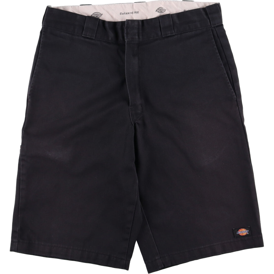 Dickies Relaxed Fit Chibi Tag Work Shorts, Half Pants, Men's W34 unclear black type Vintage Second Hand