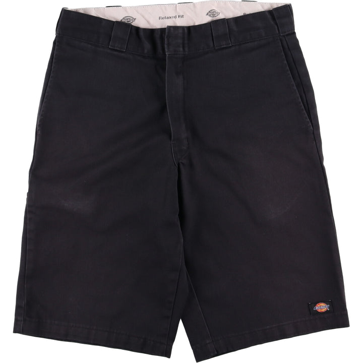 Dickies Relaxed Fit Chibi Tag Work Shorts, Half Pants, Men's W34 unclear black type Vintage Second Hand
