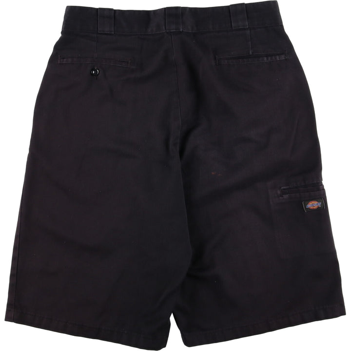 Dickies Loose Fit Work Shorts, Half Pants, Men's, W34 equivalent polyester black type Vintage Second Hand