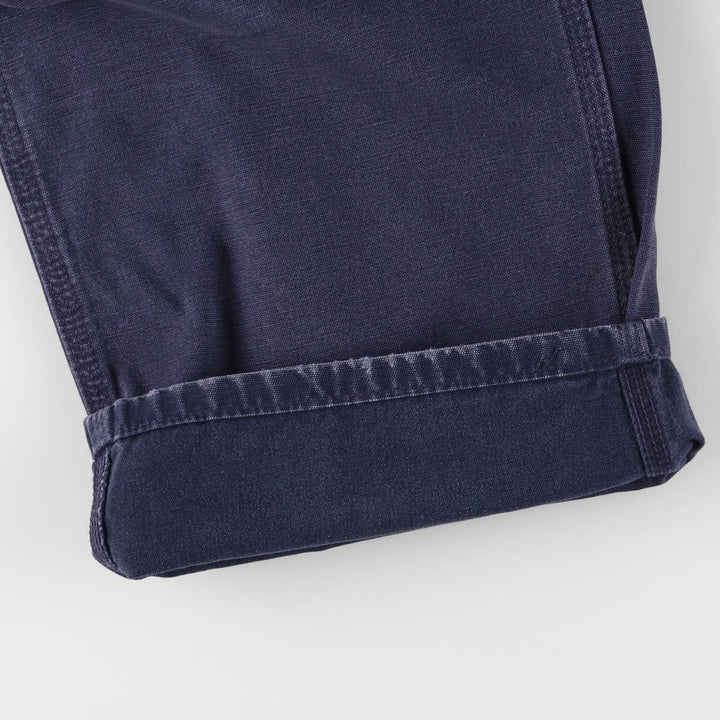 00'S Carhartt Loose Fit Duck Work Pants Men's W37 cotton navy blue type Vintage Second Hand