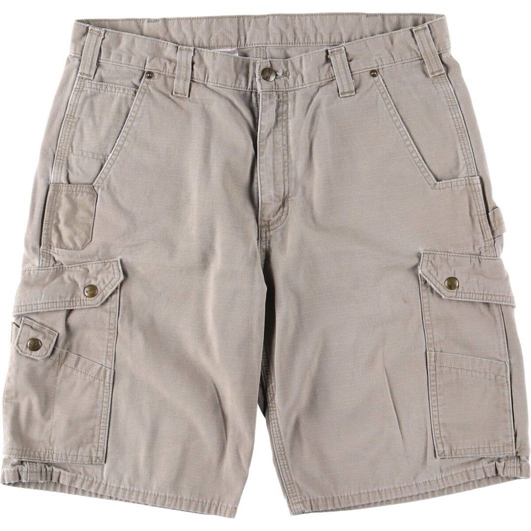 Carhartt Relaxed Fit Ripstop Cargo Shorts, Men's, W37 cotton Beige type Vintage Second Hand