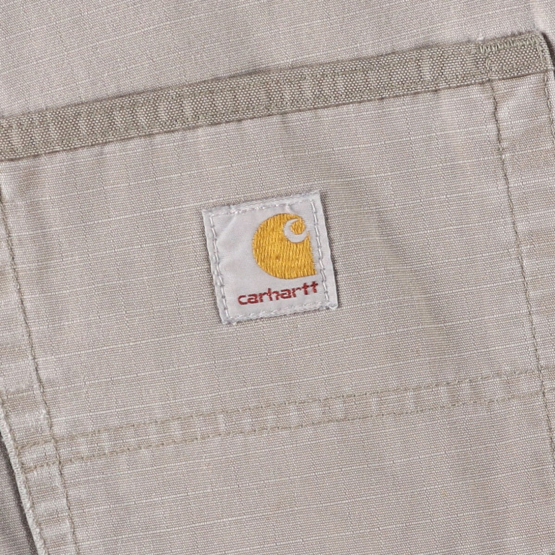 Carhartt Relaxed Fit Ripstop Cargo Shorts, Men's, W37 cotton Beige type Vintage Second Hand