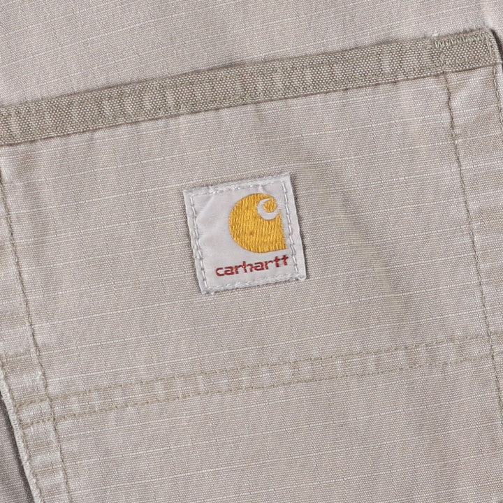 Carhartt Relaxed Fit Ripstop Cargo Shorts, Men's, W37 cotton Beige type Vintage Second Hand