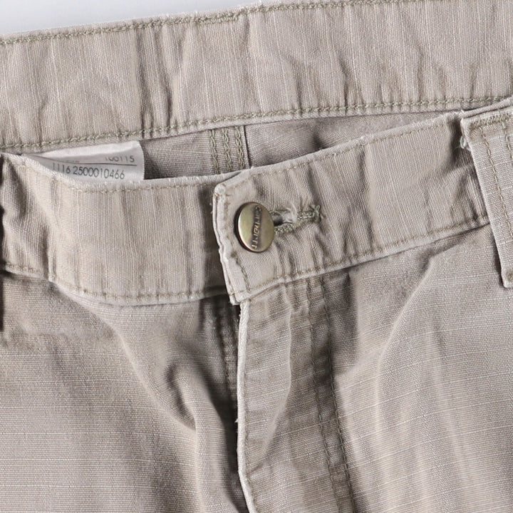 Carhartt Relaxed Fit Ripstop Cargo Shorts, Men's, W37 cotton Beige type Vintage Second Hand