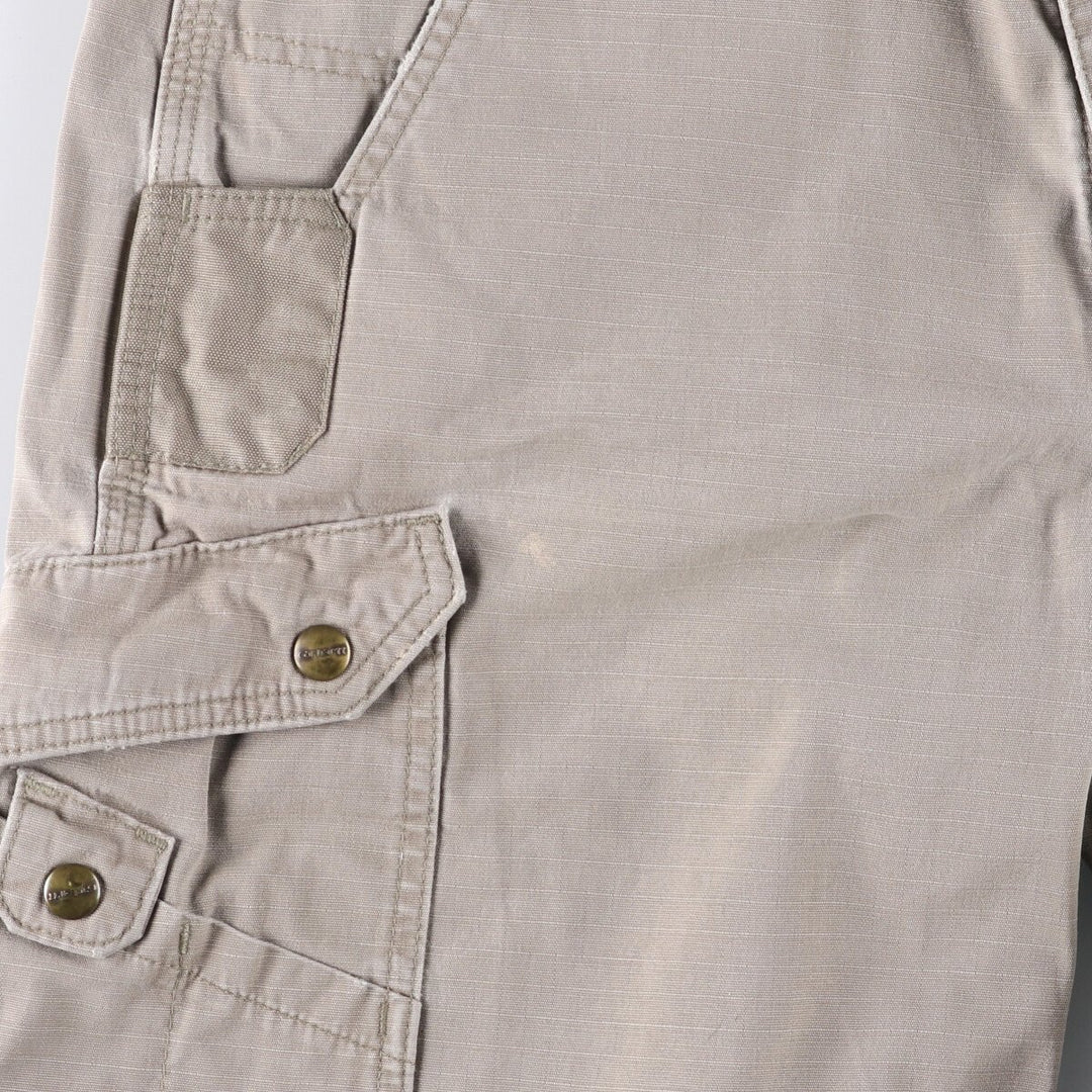 Carhartt Relaxed Fit Ripstop Cargo Shorts, Men's, W37 cotton Beige type Vintage Second Hand