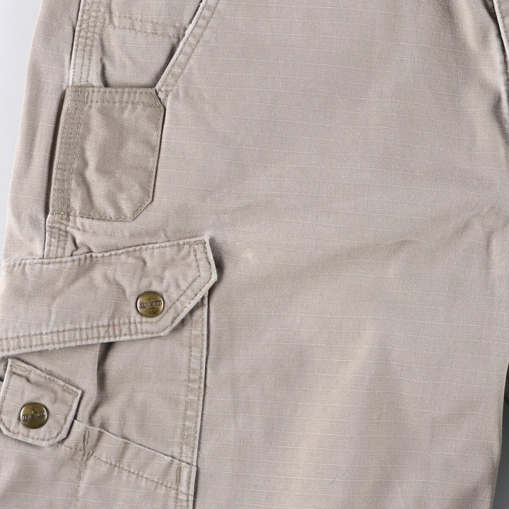 Carhartt Relaxed Fit Ripstop Cargo Shorts, Men's, W37 cotton Beige type Vintage Second Hand