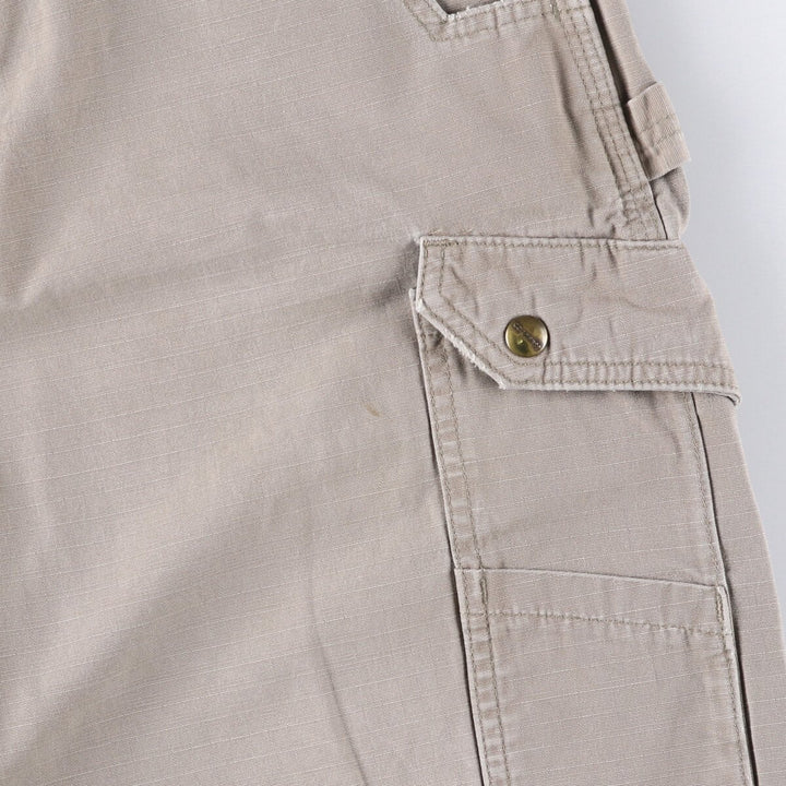 Carhartt Relaxed Fit Ripstop Cargo Shorts, Men's, W37 cotton Beige type Vintage Second Hand