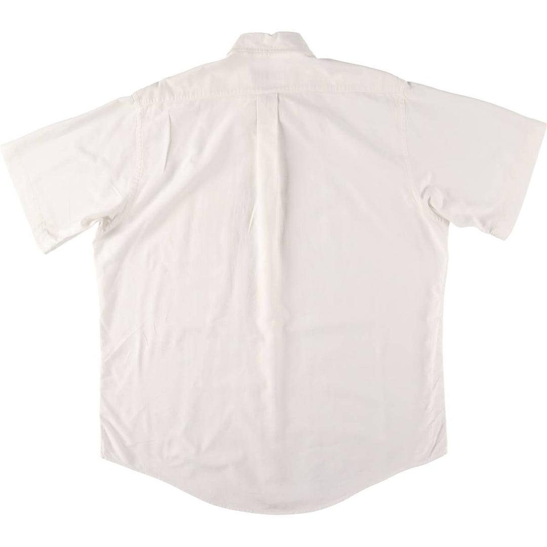 Brooks Brothers MAKERS Short Sleeve Button Down Shirt Made in USA Men's Size L cotton white type Vintage Second Hand