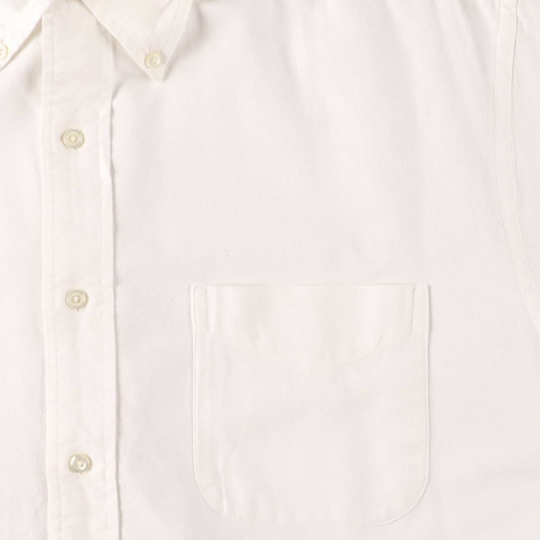 Brooks Brothers MAKERS Short Sleeve Button Down Shirt Made in USA Men's Size L cotton white type Vintage Second Hand