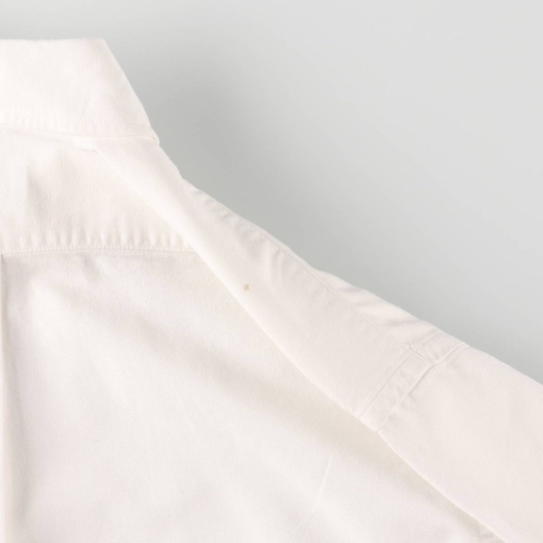 Brooks Brothers MAKERS Short Sleeve Button Down Shirt Made in USA Men's Size L cotton white type Vintage Second Hand