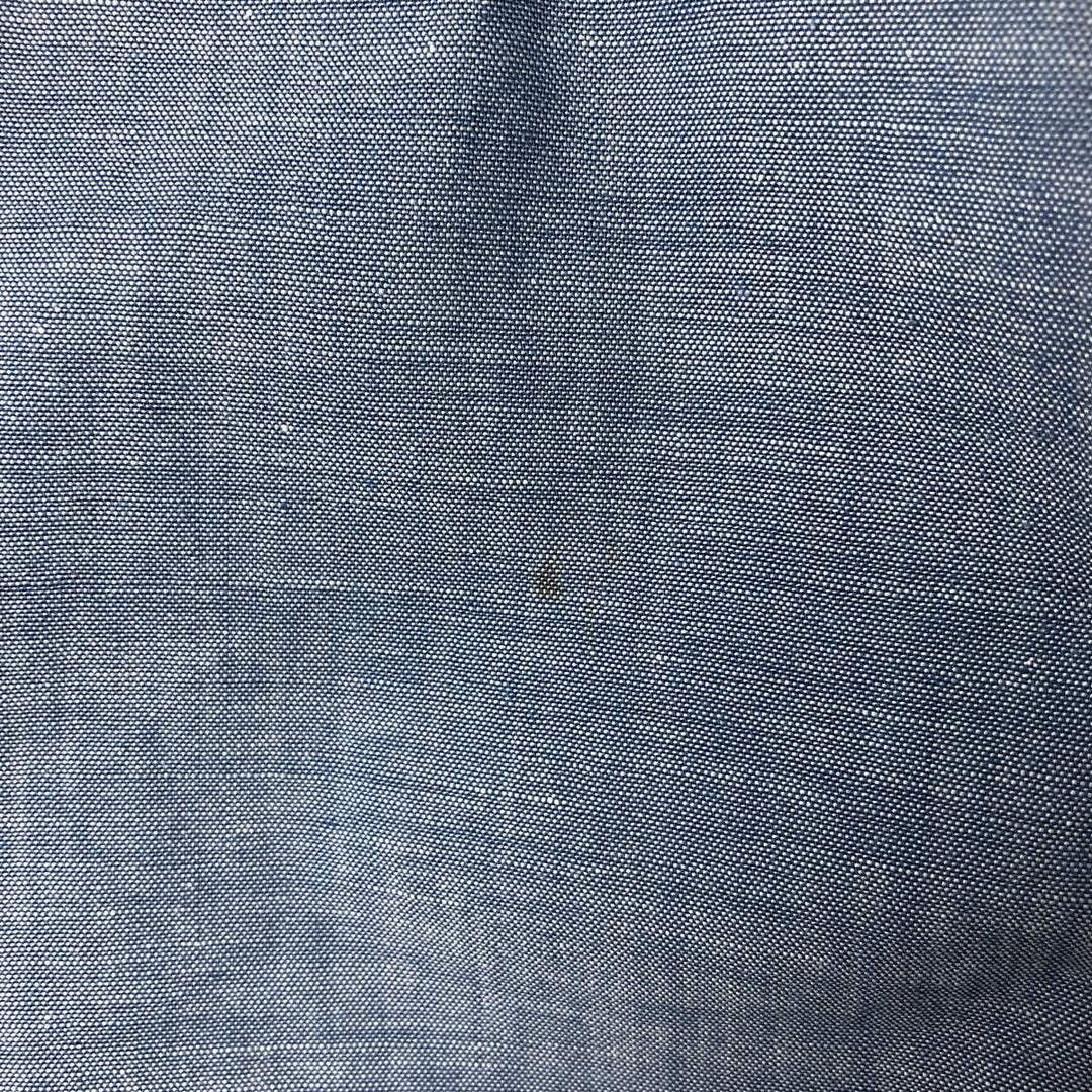 70'S Big Mac JCPenney short sleeve polycotton shirt, men's XL size, vintage polyester blue type Vintage Second Hand