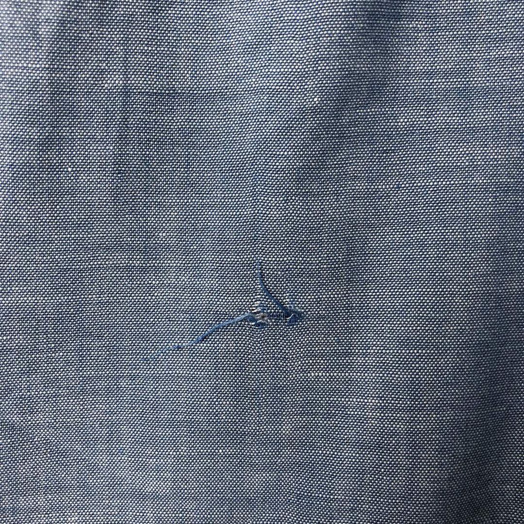 70'S Big Mac JCPenney short sleeve polycotton shirt, men's XL size, vintage polyester blue type Vintage Second Hand