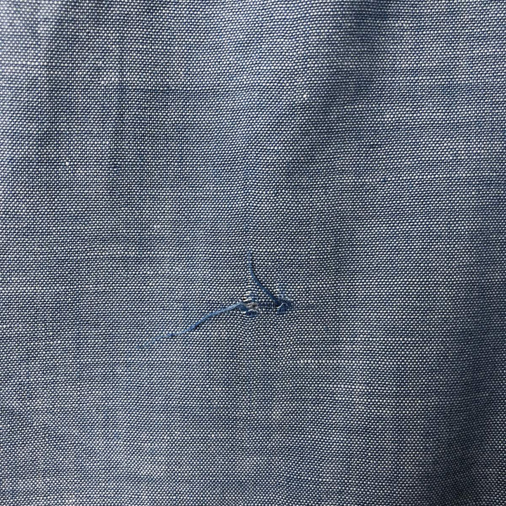 70'S Big Mac JCPenney short sleeve polycotton shirt, men's XL size, vintage polyester blue type Vintage Second Hand