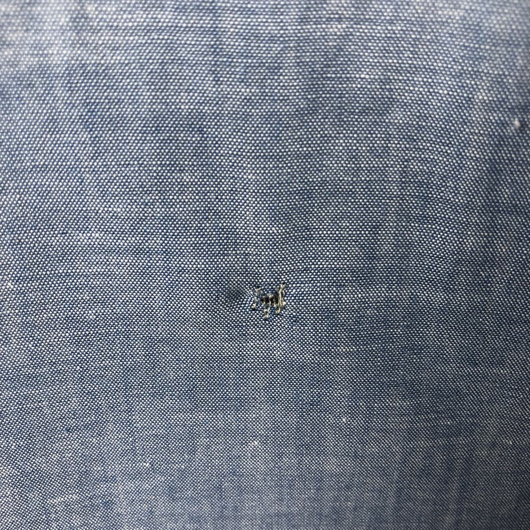 70'S Big Mac JCPenney short sleeve polycotton shirt, men's XL size, vintage polyester blue type Vintage Second Hand