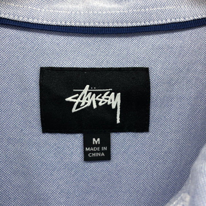 STUSSY short sleeve cotton shirt, men's size M cotton navy blue type Vintage Second Hand