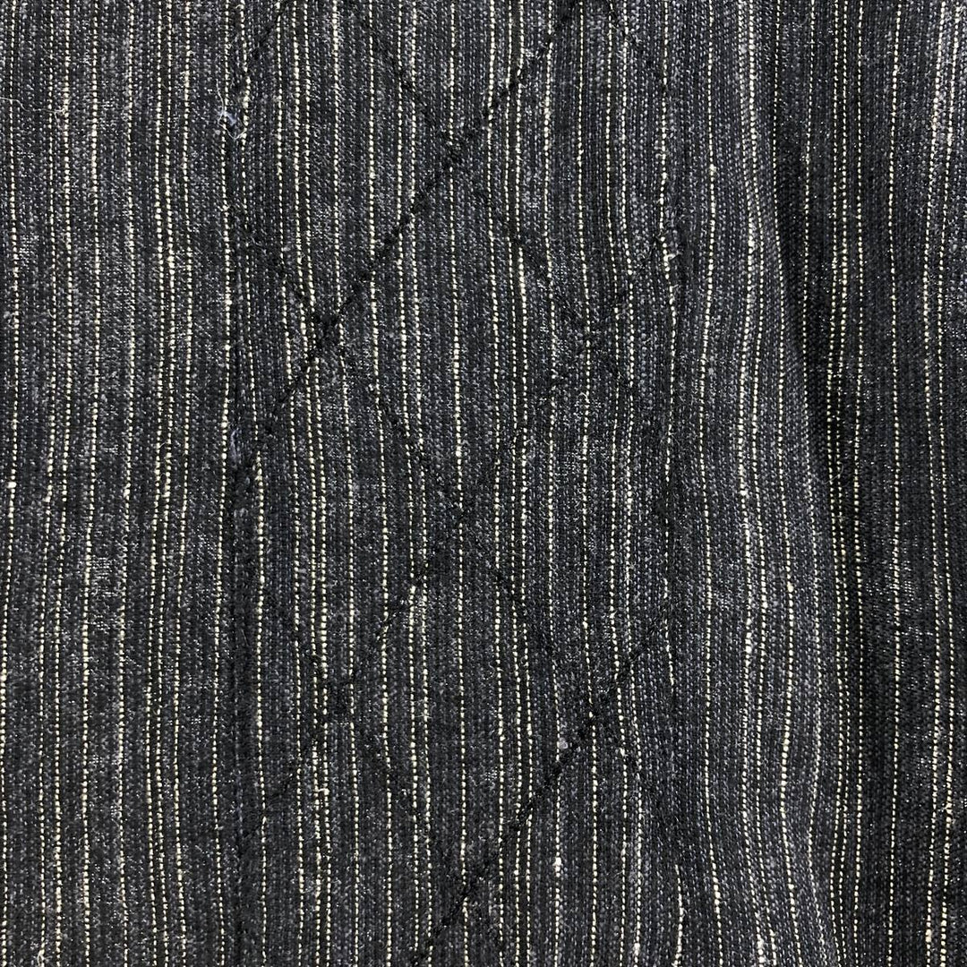 hagger open collar short sleeve linen x rayon shirt box shirt men's M size linen black type Vintage Second Hand