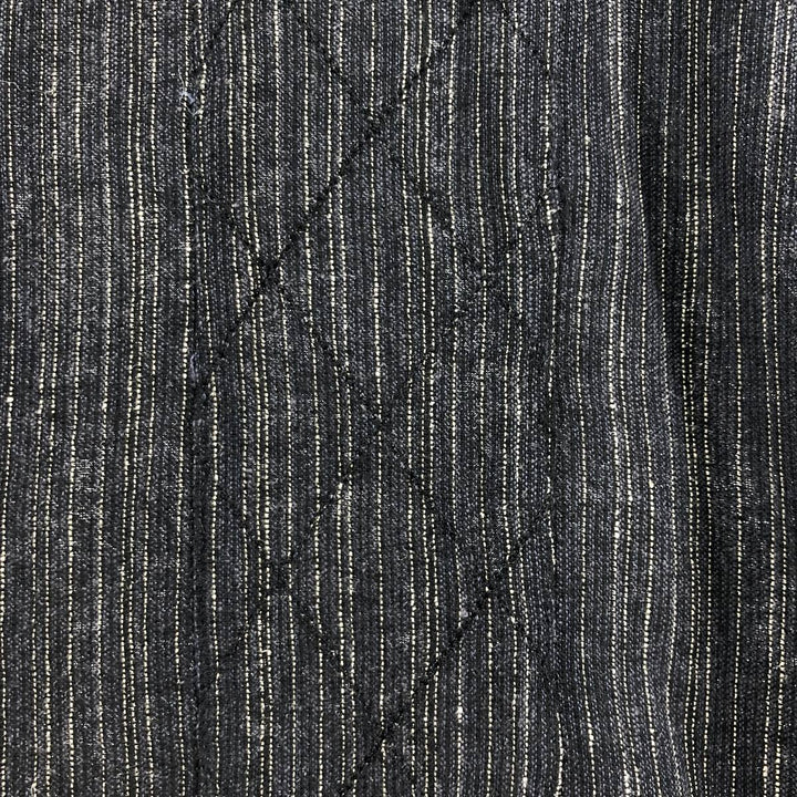 hagger open collar short sleeve linen x rayon shirt box shirt men's M size linen black type Vintage Second Hand