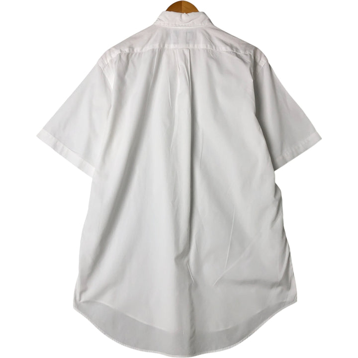 Ralph Lauren Classic Fit short sleeve button down shirt, men's size M cotton white type Vintage Second Hand
