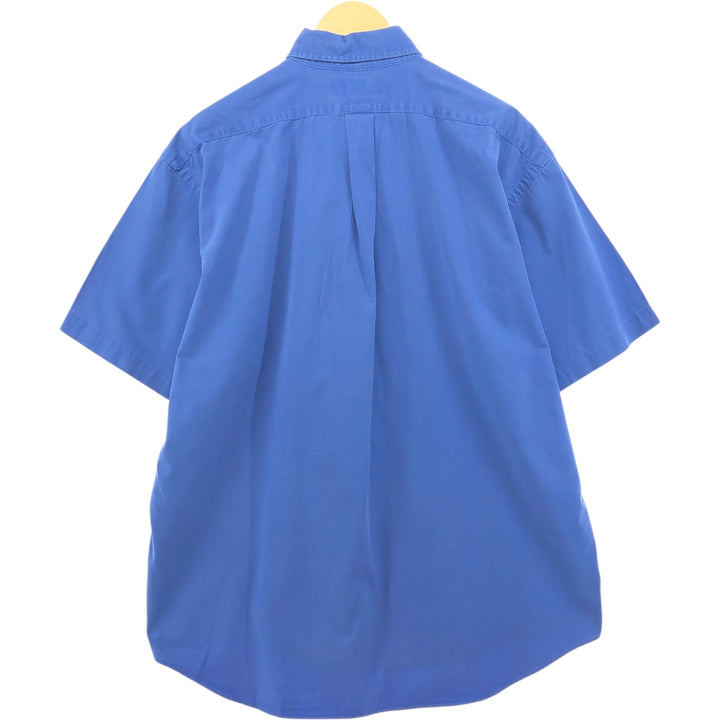 Ralph Lauren BLAKE short sleeve button down shirt, men's XL size cotton blue type Vintage Second Hand
