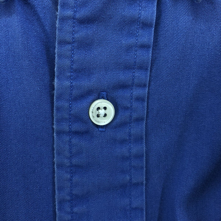 Ralph Lauren BLAKE short sleeve button down shirt, men's XL size cotton blue type Vintage Second Hand