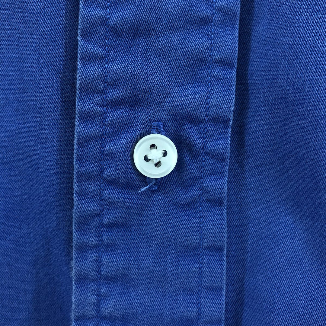 Ralph Lauren BLAKE short sleeve button down shirt, men's XL size cotton blue type Vintage Second Hand