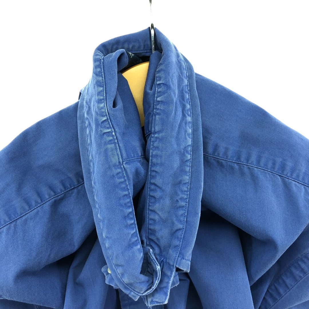 Ralph Lauren BLAKE short sleeve button down shirt, men's XL size cotton blue type Vintage Second Hand