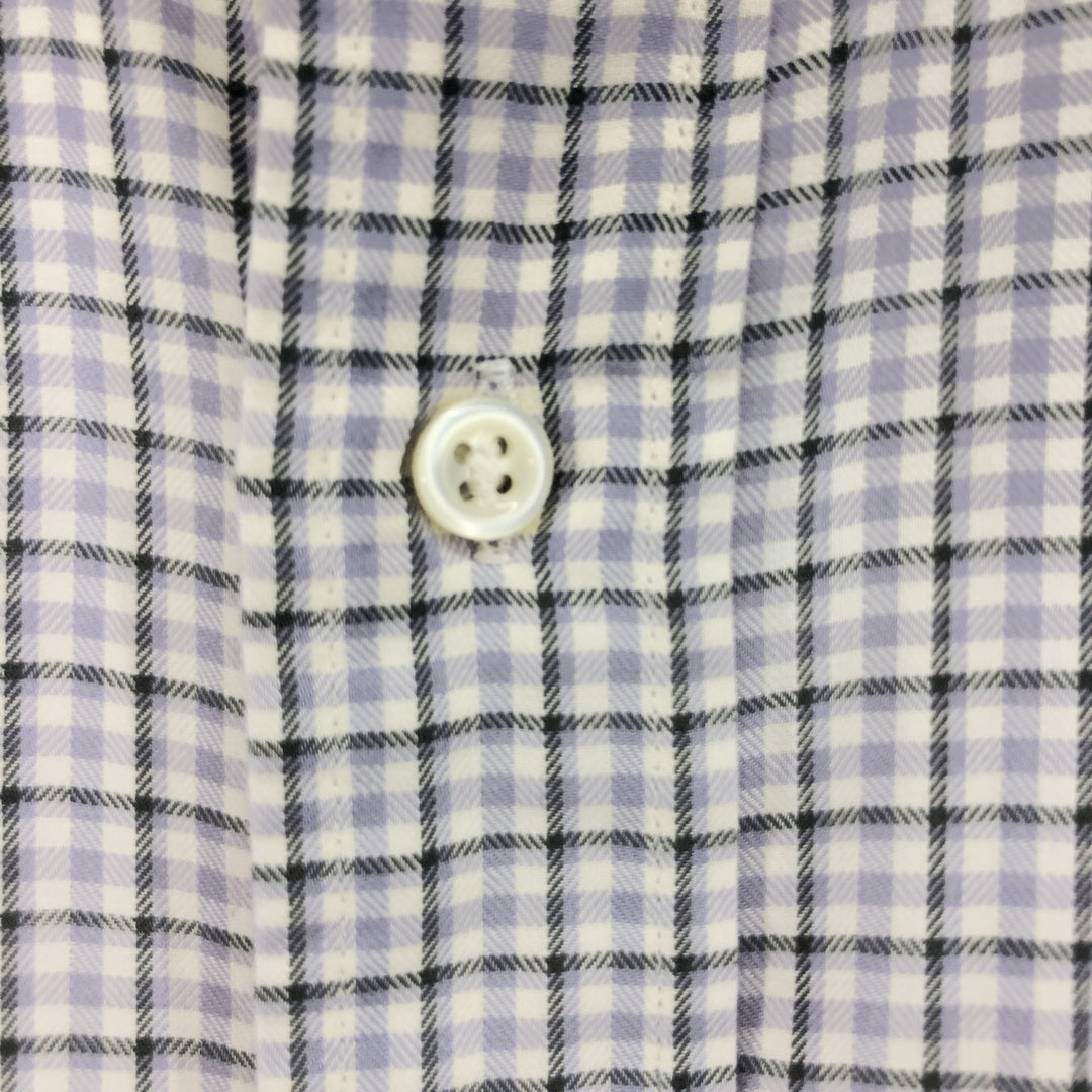 Ralph Lauren BLAKE short sleeve button down check shirt men's XL size cotton gray type Vintage Second Hand