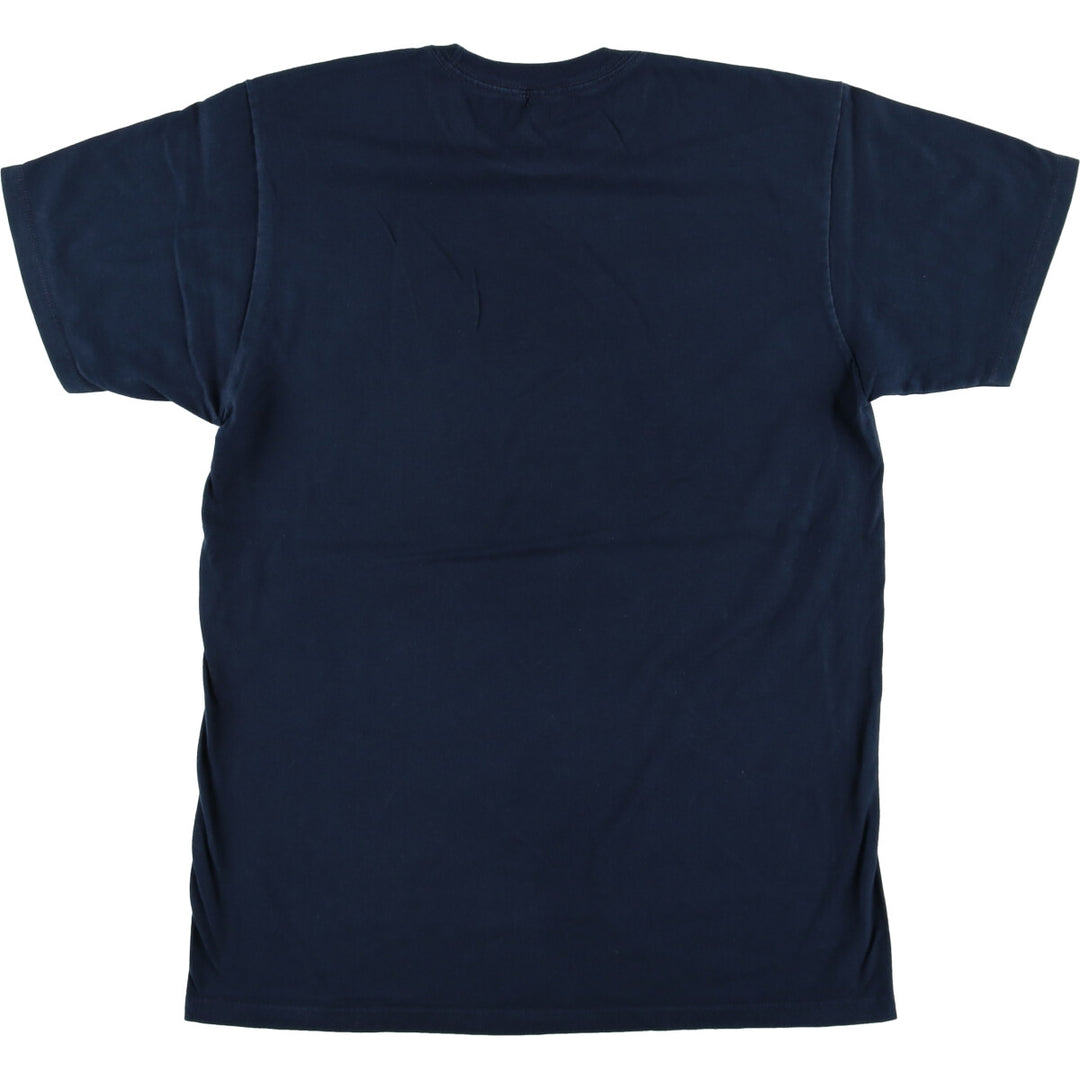 THE BEATLES Band T-shirt, Men's M size cotton navy blue type Vintage Second Hand