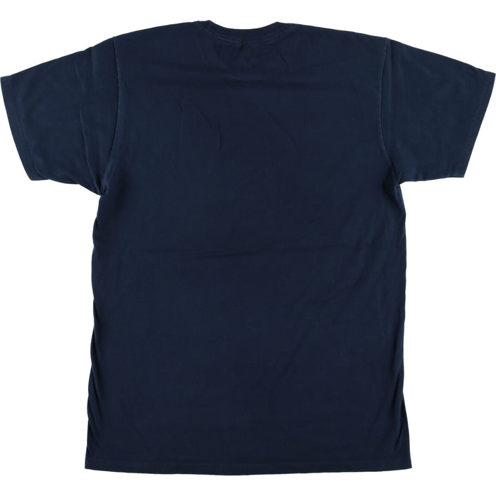 THE BEATLES Band T-shirt, Men's M size cotton navy blue type Vintage Second Hand