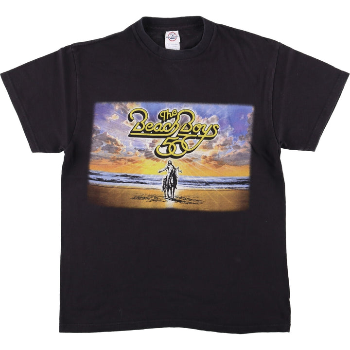 Delta DELTA PRO WEIGHT THE BEACH BOYS The Beach Boys Band T-shirt Band Tee Men's M equivalent cotton black type Vintage Second Hand