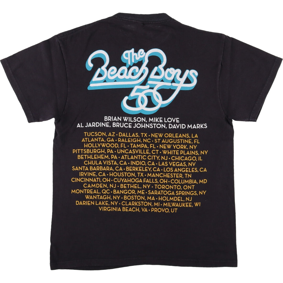 Delta DELTA PRO WEIGHT THE BEACH BOYS The Beach Boys Band T-shirt Band Tee Men's M equivalent cotton black type Vintage Second Hand