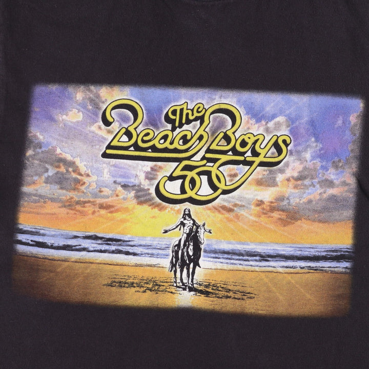 Delta DELTA PRO WEIGHT THE BEACH BOYS The Beach Boys Band T-shirt Band Tee Men's M equivalent cotton black type Vintage Second Hand