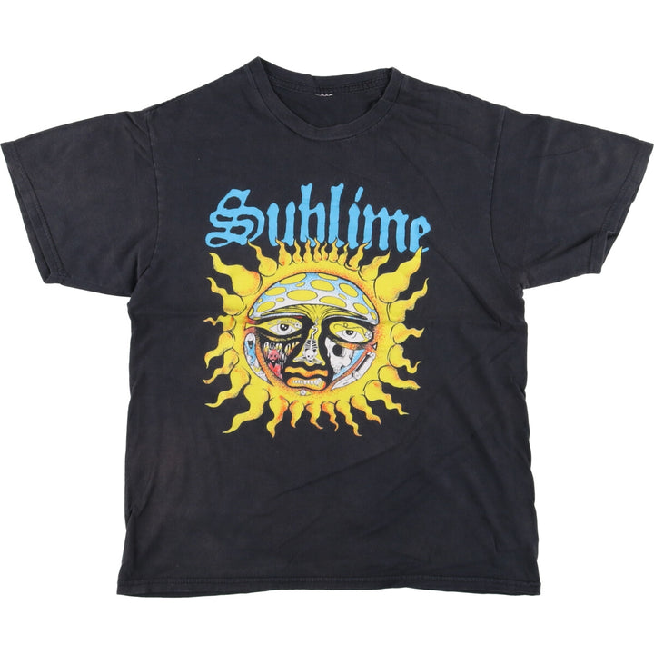 SUBLIME Band T-shirt, Men's S size unclear black type Vintage Second Hand