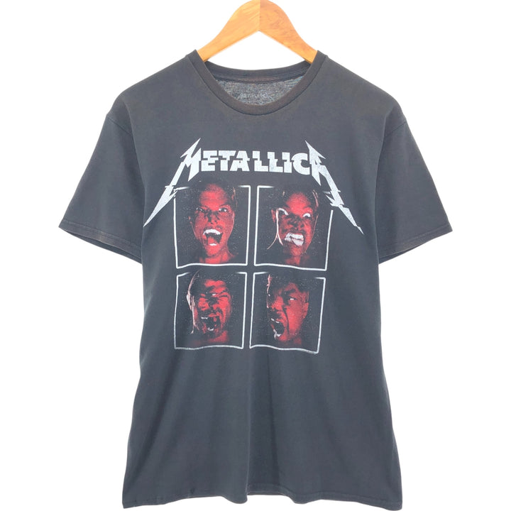 METALLICA Metallica Band T-shirt Band T Men's M size cotton black type Vintage Second Hand