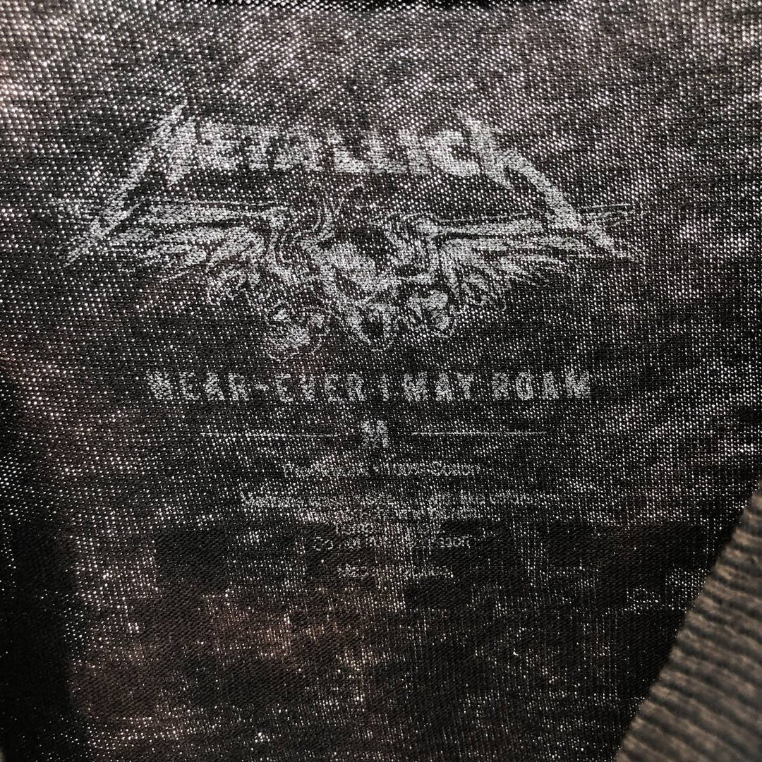 METALLICA Metallica Band T-shirt Band T Men's M size cotton black type Vintage Second Hand