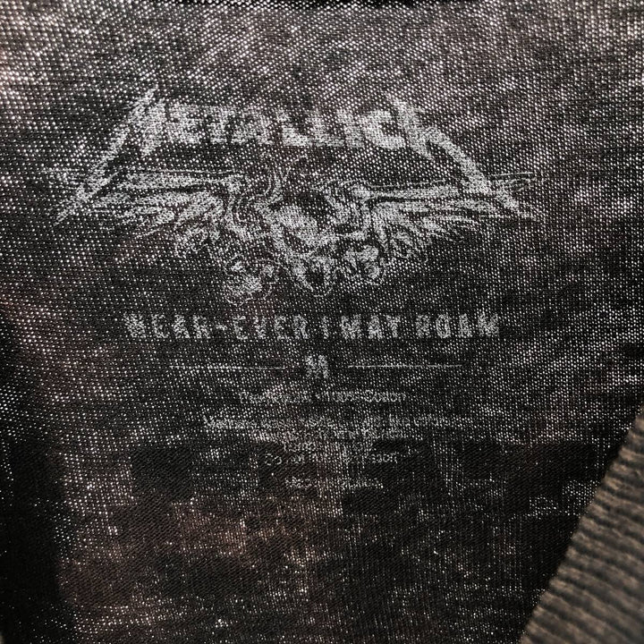 METALLICA Metallica Band T-shirt Band T Men's M size cotton black type Vintage Second Hand