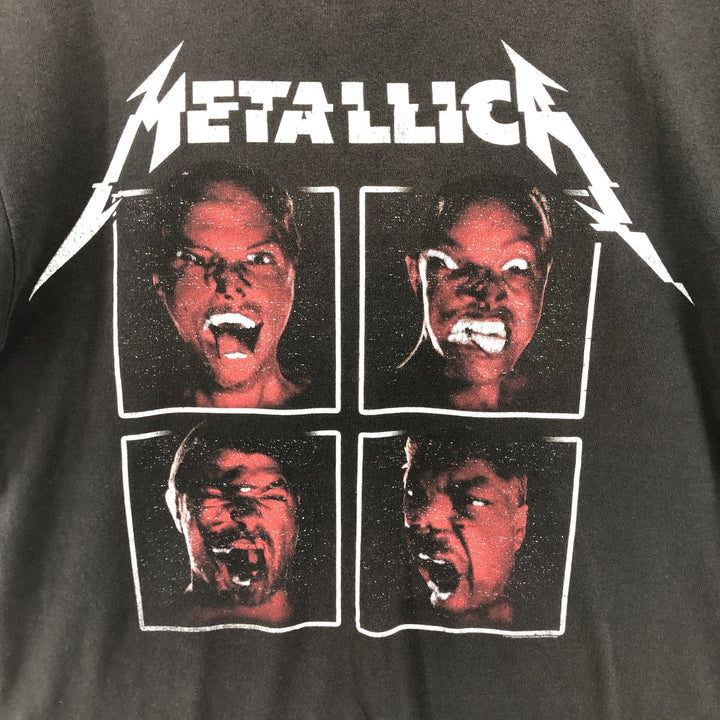 METALLICA Metallica Band T-shirt Band T Men's M size cotton black type Vintage Second Hand