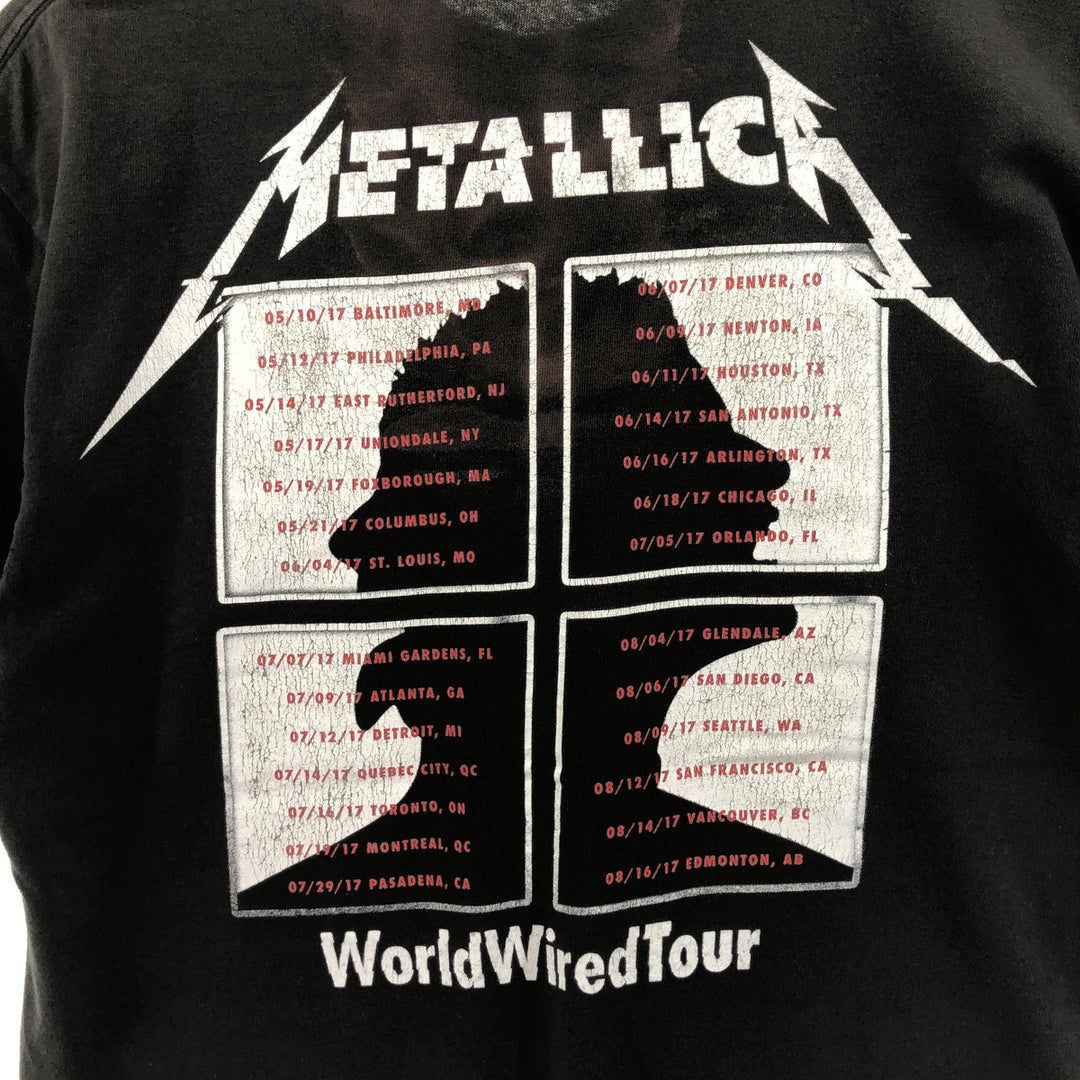 METALLICA Metallica Band T-shirt Band T Men's M size cotton black type Vintage Second Hand
